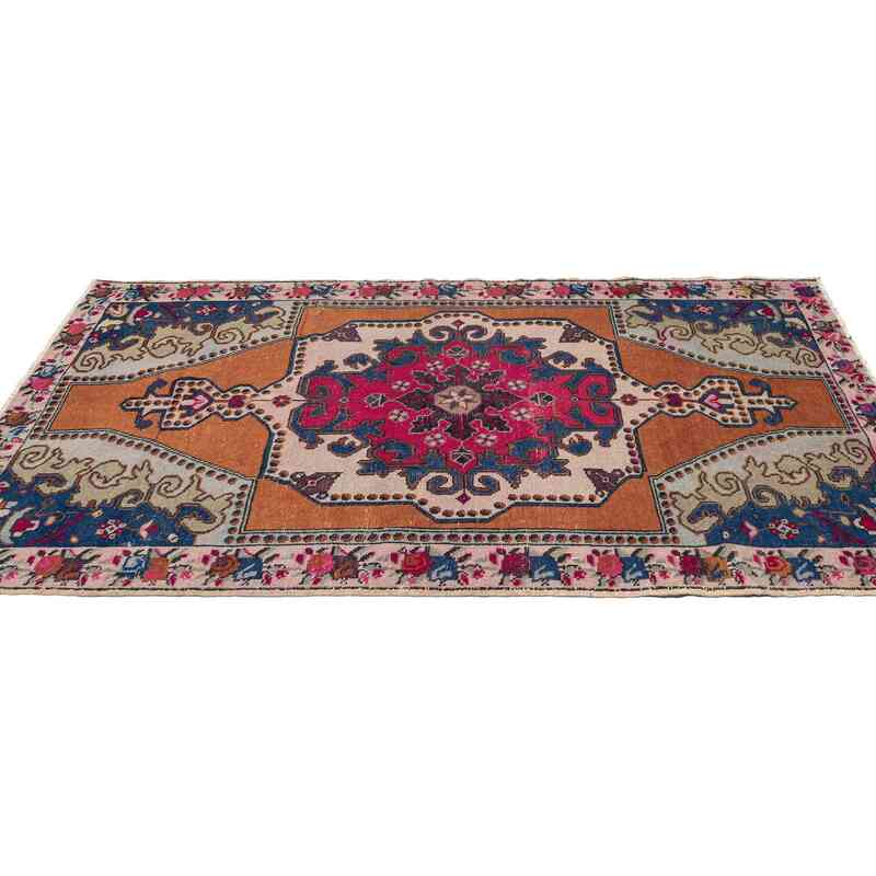 Alfombra Vintage Turca Anudada a Mano - 140 cm x 240 cm - K0067027