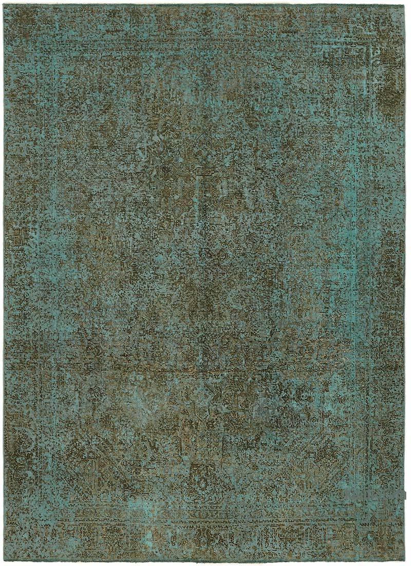 Over-dyed Vintage Hand-Knotted Oriental Rug - 7' 7" x 10' 6" (91" x 126") - K0067251