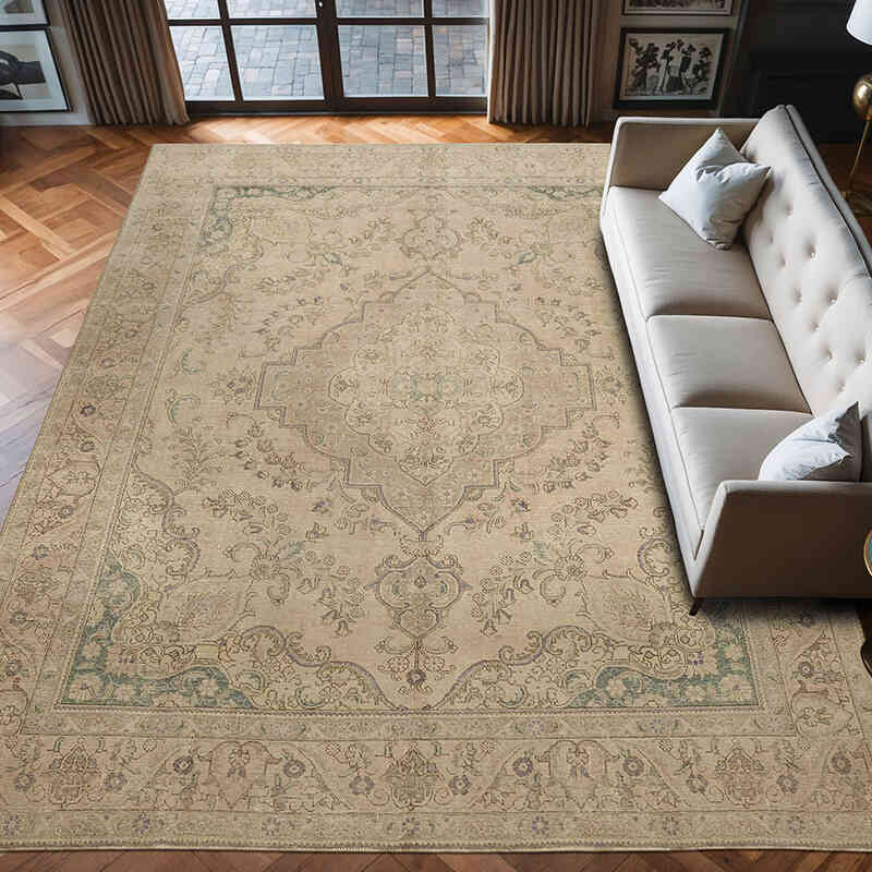 Alfombra Oriental Vintage Anudada a Mano - 299 cm x 392 cm - K0067256
