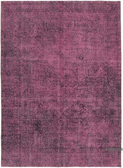 Siyah Boyalı El Dokuma Vintage Halı - 284 cm x 380 cm