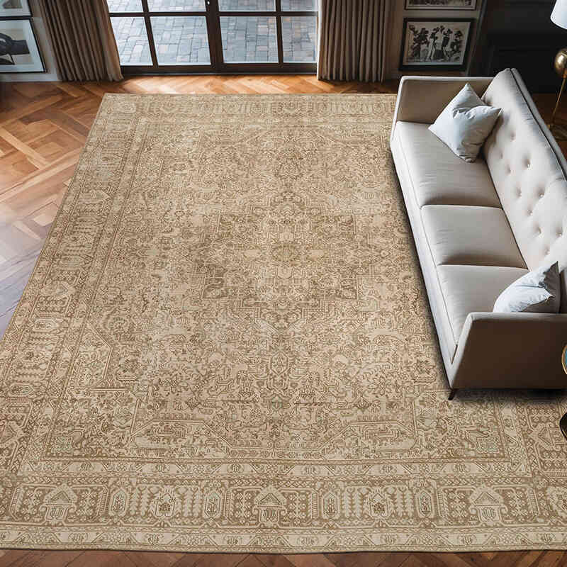 El Dokuma Vintage Halı - 293 cm x 386 cm - K0067277