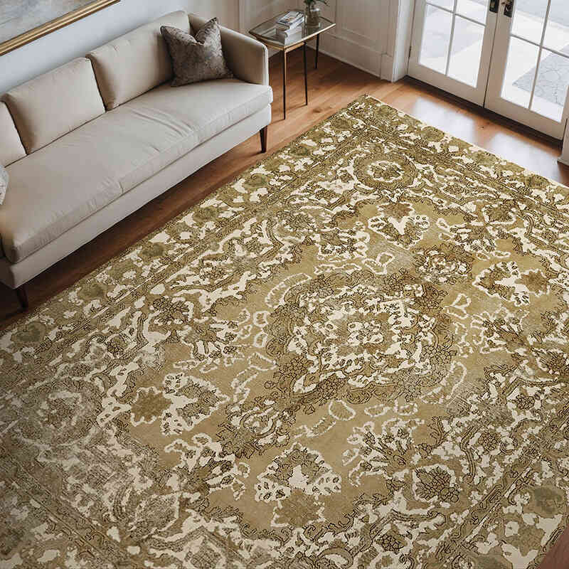 El Dokuma Vintage Halı - 285 cm x 355 cm - K0067291