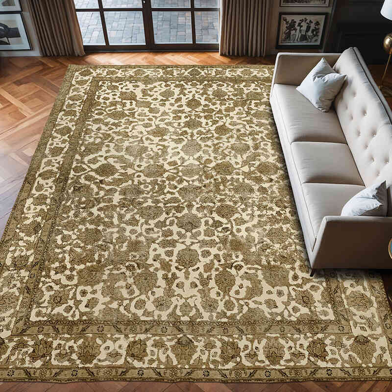 El Dokuma Vintage Halı - 298 cm x 398 cm - K0067294