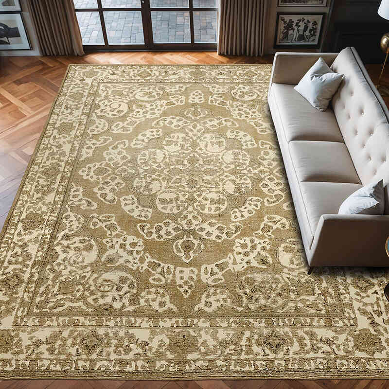 El Dokuma Vintage Halı - 286 cm x 374 cm - K0067298