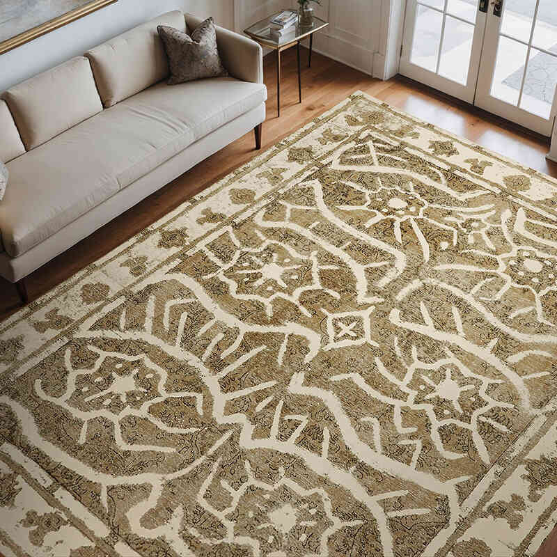 Alfombra Oriental Vintage Anudada a Mano - 290 cm x 365 cm - K0067300