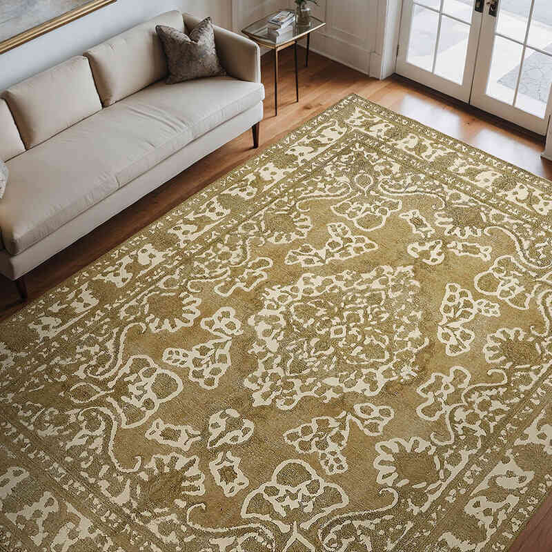Alfombra Oriental Vintage Anudada a Mano - 283 cm x 366 cm - K0067301