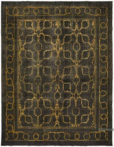 Over-dyed Vintage Hand-Knotted Oriental Rug - 9' 10" x 12' 4" (118" x 148")
