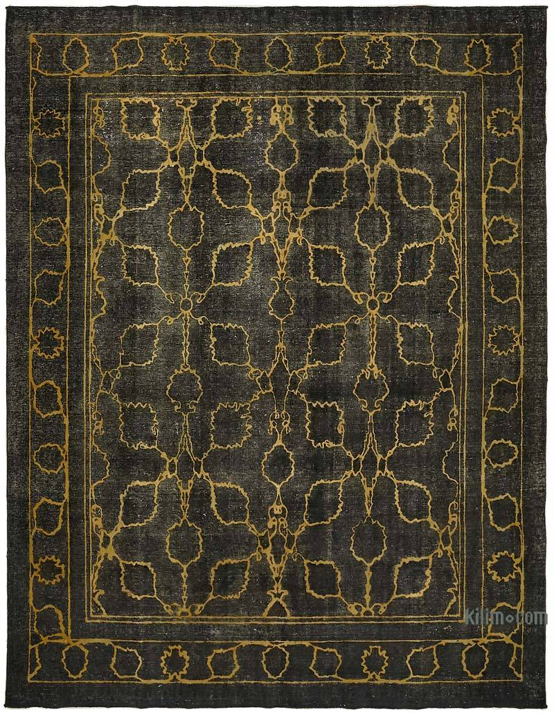 Over-dyed Vintage Hand-Knotted Oriental Rug - 9' 10" x 12' 4" (118" x 148") - K0067308