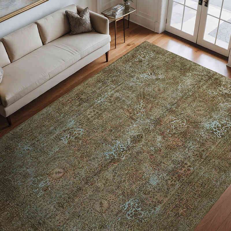 Over-dyed Vintage Hand-Knotted Oriental Rug - 8'  x 11' 3" (96" x 135") - K0067315