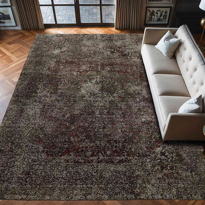 Boyalı El Dokuma Vintage Halı - 293 cm x 381 cm - K0067316