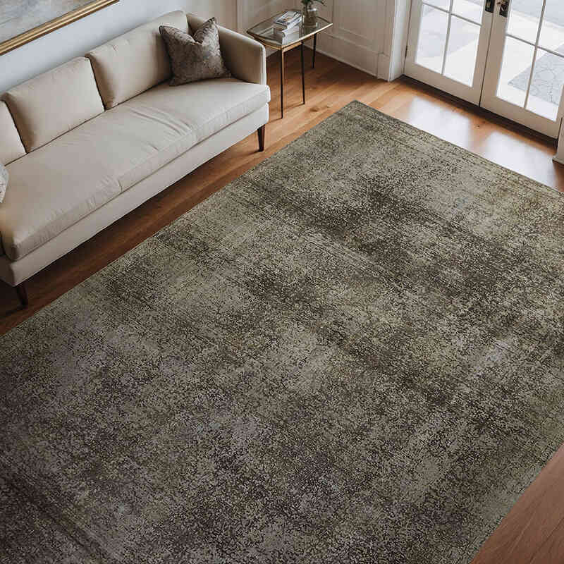 Boyalı El Dokuma Vintage Halı - 241 cm x 341 cm - K0067317
