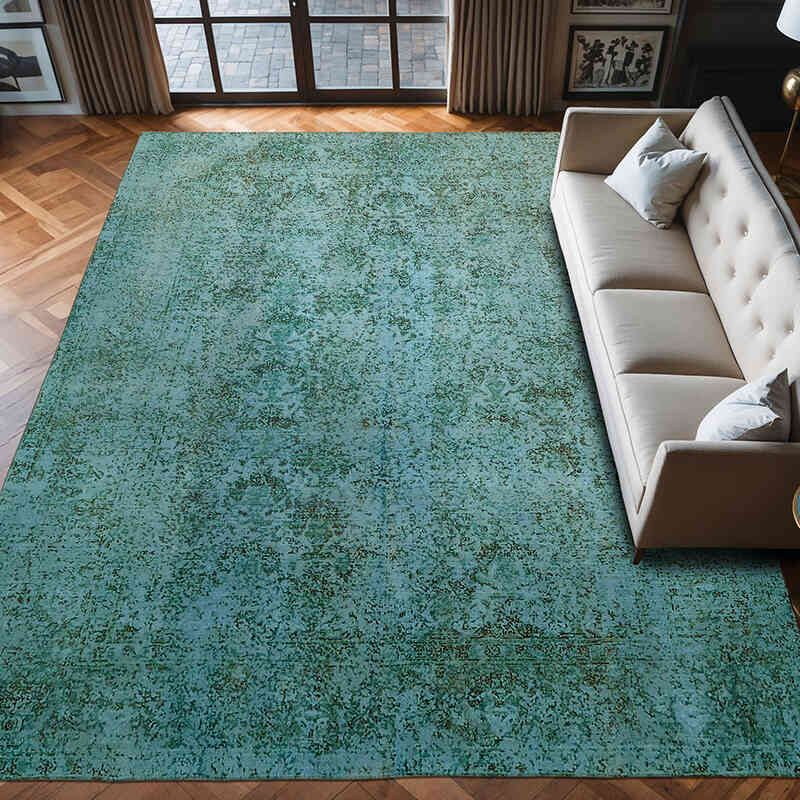 Alfombra Turca Vintage Sobre-teñida - 284 cm x 372 cm - K0067318