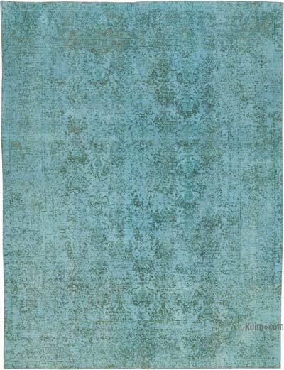 Over-dyed Vintage Hand-Knotted Oriental Rug - 9' 4" x 12' 2" (112" x 146")