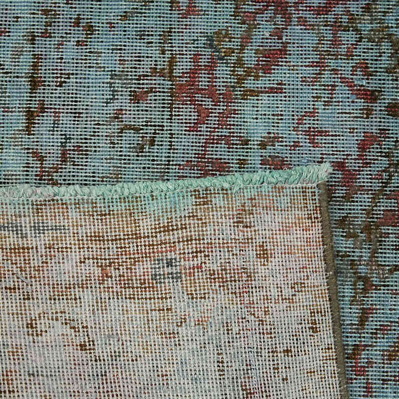 Over-dyed Vintage Hand-Knotted Oriental Rug - 10' 10" x 10' 10" (130" x 130") - K0067329