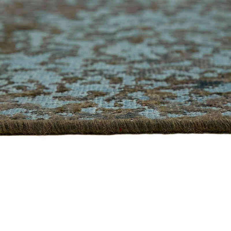 Over-dyed Vintage Hand-Knotted Oriental Rug - 10' 10" x 10' 10" (130" x 130") - K0067329