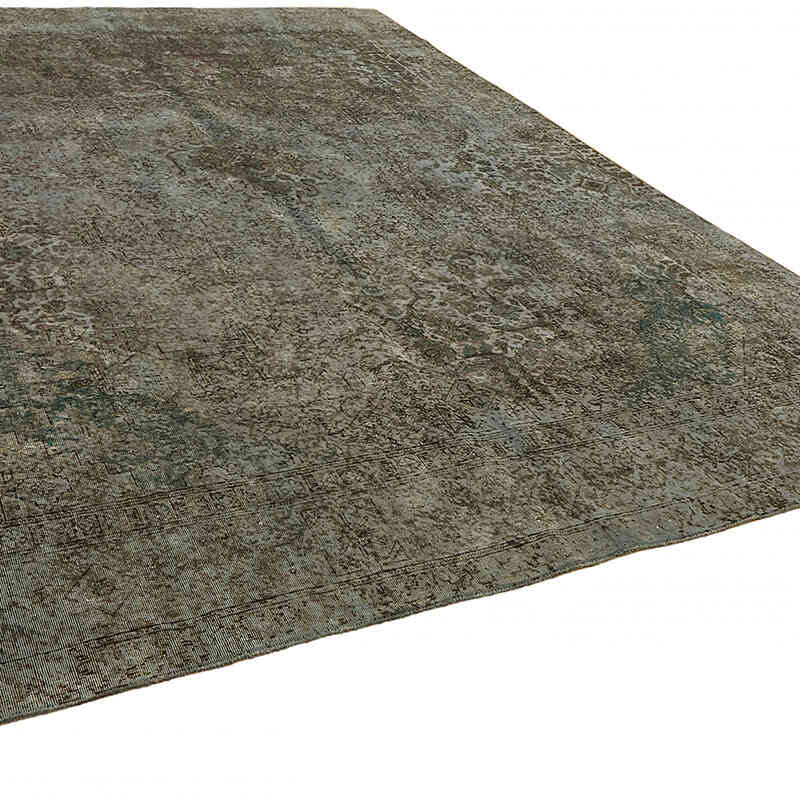 Over-dyed Vintage Hand-Knotted Oriental Rug - 9' 8" x 12' 8" (116" x 152") - K0067332