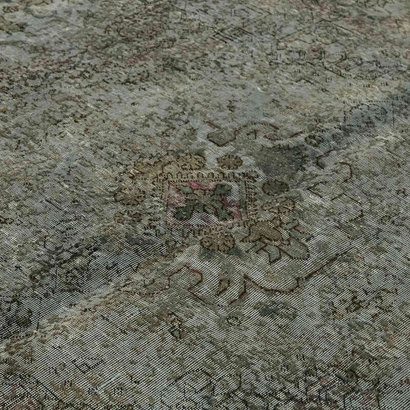 Over-dyed Vintage Hand-Knotted Oriental Rug - 9' 8" x 12' 8" (116" x 152") - K0067332