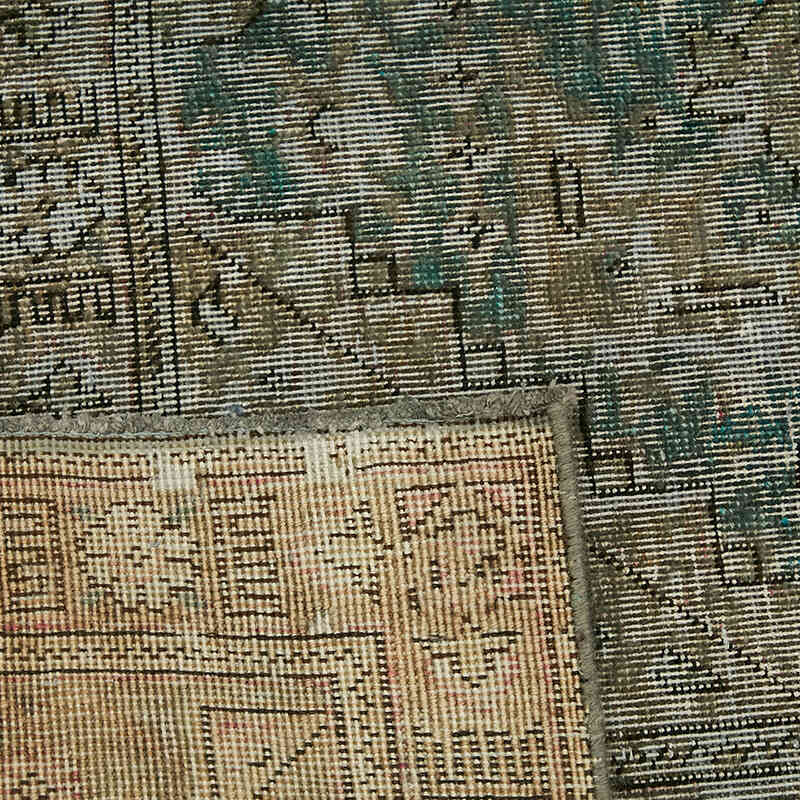 Over-dyed Vintage Hand-Knotted Oriental Rug - 9' 8" x 12' 8" (116" x 152") - K0067332