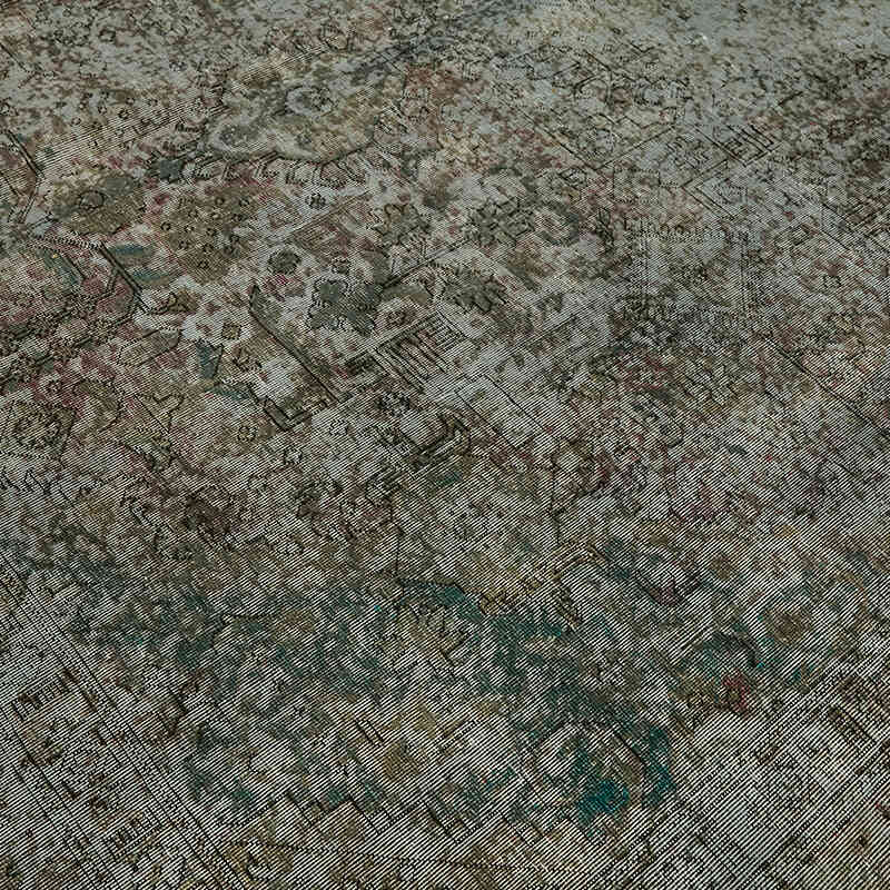 Over-dyed Vintage Hand-Knotted Oriental Rug - 9' 8" x 12' 8" (116" x 152") - K0067332