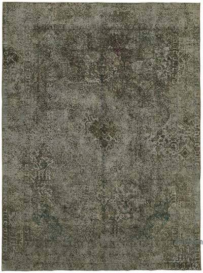 Boyalı El Dokuma Vintage Halı - 295 cm x 387 cm