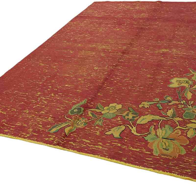Over-dyed Vintage Hand-Knotted Oriental Rug - 7' 8" x 10' 10" (92" x 130") - K0067333