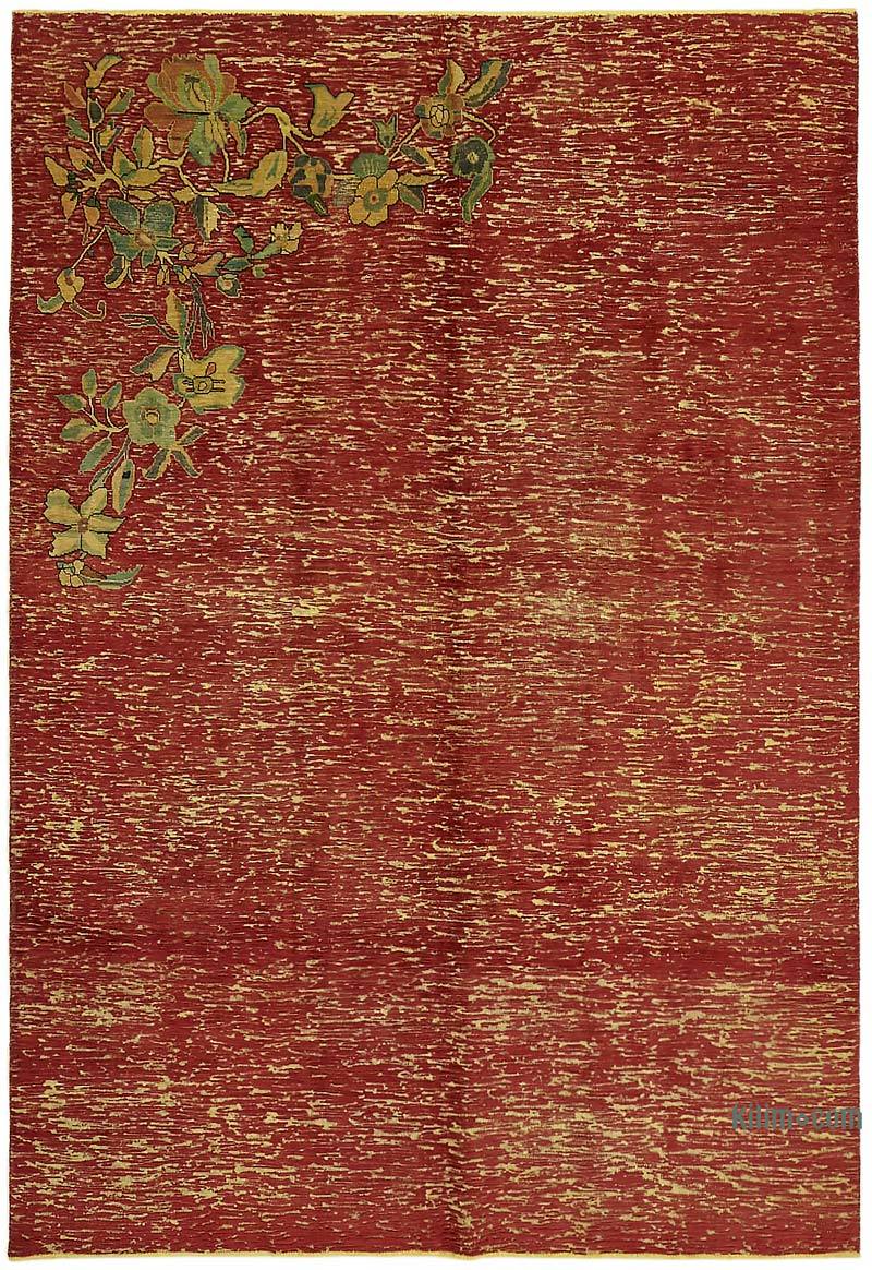 Over-dyed Vintage Hand-Knotted Oriental Rug - 7' 8" x 10' 10" (92" x 130") - K0067333