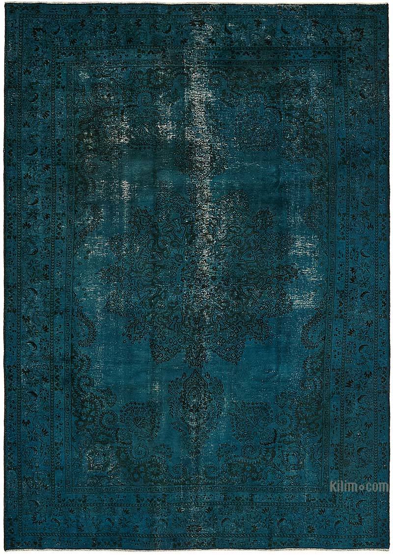 Over-dyed Vintage Hand-Knotted Oriental Rug - 7' 10" x 10' 9" (94" x 129") - K0067334