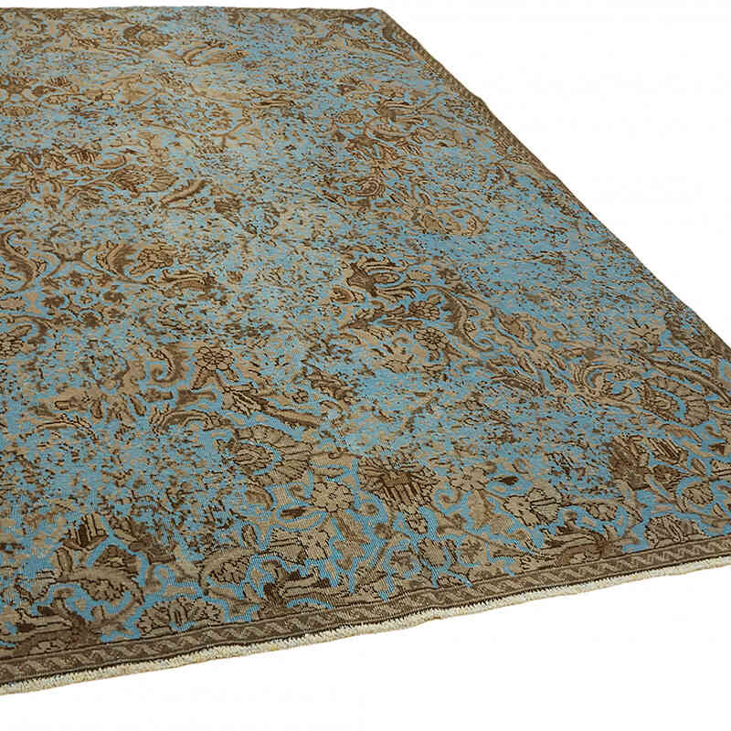 Over-dyed Vintage Hand-Knotted Oriental Rug - 6' 8" x 8' 11" (80" x 107") - K0067344