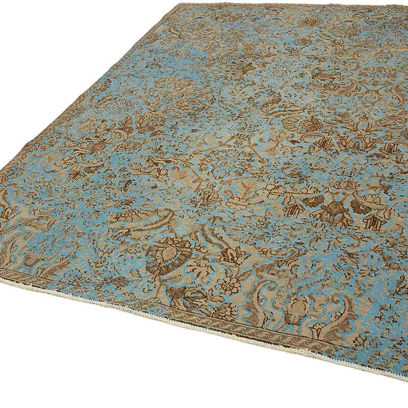 Over-dyed Vintage Hand-Knotted Oriental Rug - 6' 8" x 8' 11" (80" x 107") - K0067344