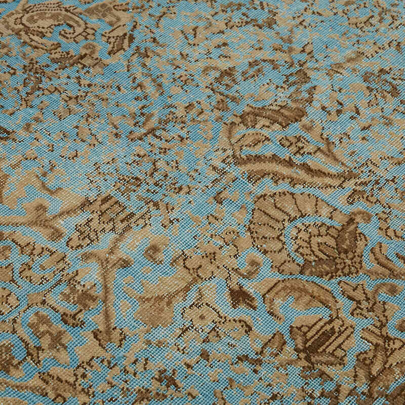 Over-dyed Vintage Hand-Knotted Oriental Rug - 6' 8" x 8' 11" (80" x 107") - K0067344