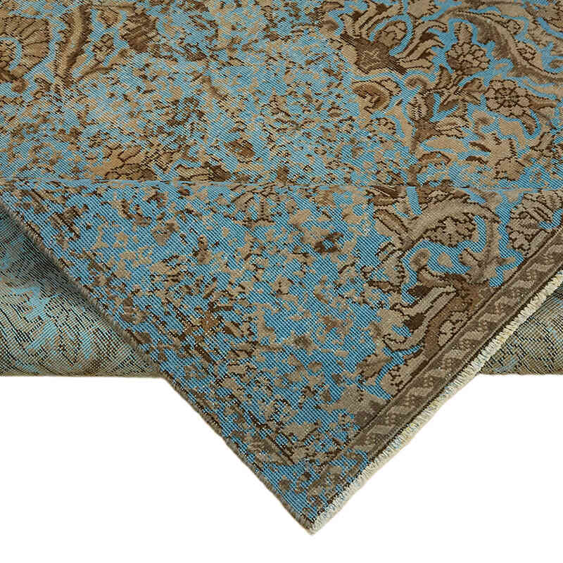 Over-dyed Vintage Hand-Knotted Oriental Rug - 6' 8" x 8' 11" (80" x 107") - K0067344