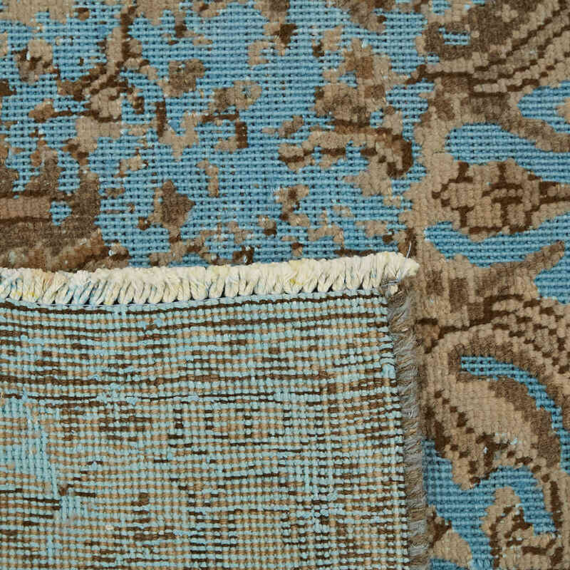 Over-dyed Vintage Hand-Knotted Oriental Rug - 6' 8" x 8' 11" (80" x 107") - K0067344