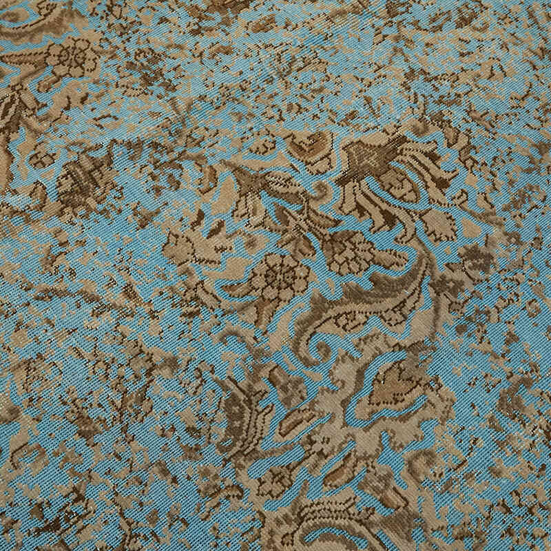 Over-dyed Vintage Hand-Knotted Oriental Rug - 6' 8" x 8' 11" (80" x 107") - K0067344