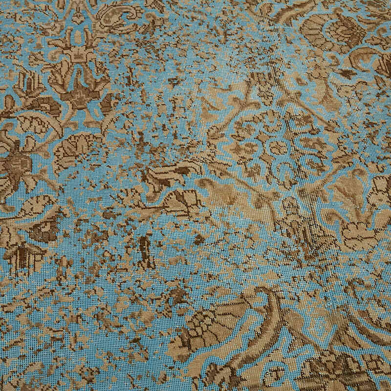Over-dyed Vintage Hand-Knotted Oriental Rug - 6' 8" x 8' 11" (80" x 107") - K0067344