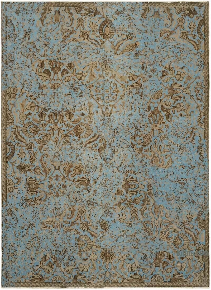 Over-dyed Vintage Hand-Knotted Oriental Rug - 6' 8" x 8' 11" (80" x 107") - K0067344