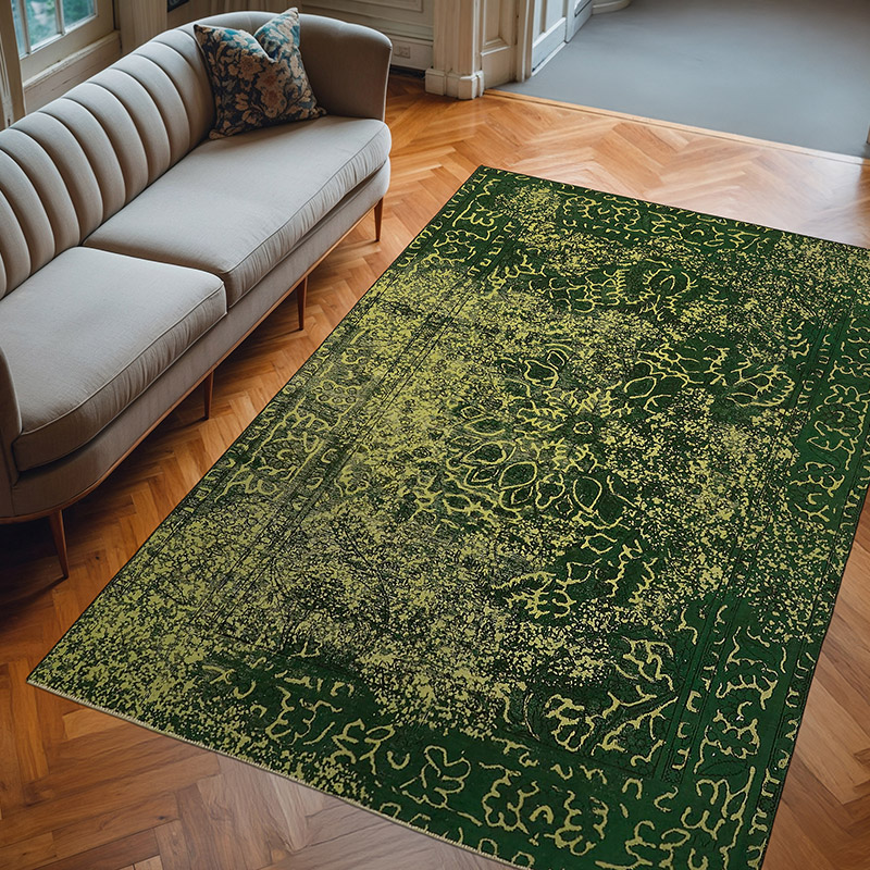 Boyalı El Dokuma Vintage Halı - 190 cm x 278 cm - K0067348