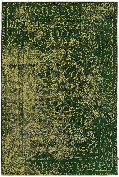 Alfombra Turca Vintage Sobre-teñida - 190 cm x 278 cm