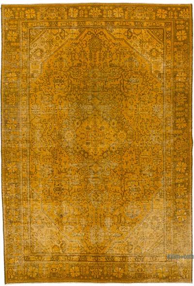 Over-dyed Vintage Hand-Knotted Oriental Rug - 6' 1" x 8' 10" (73" x 106")