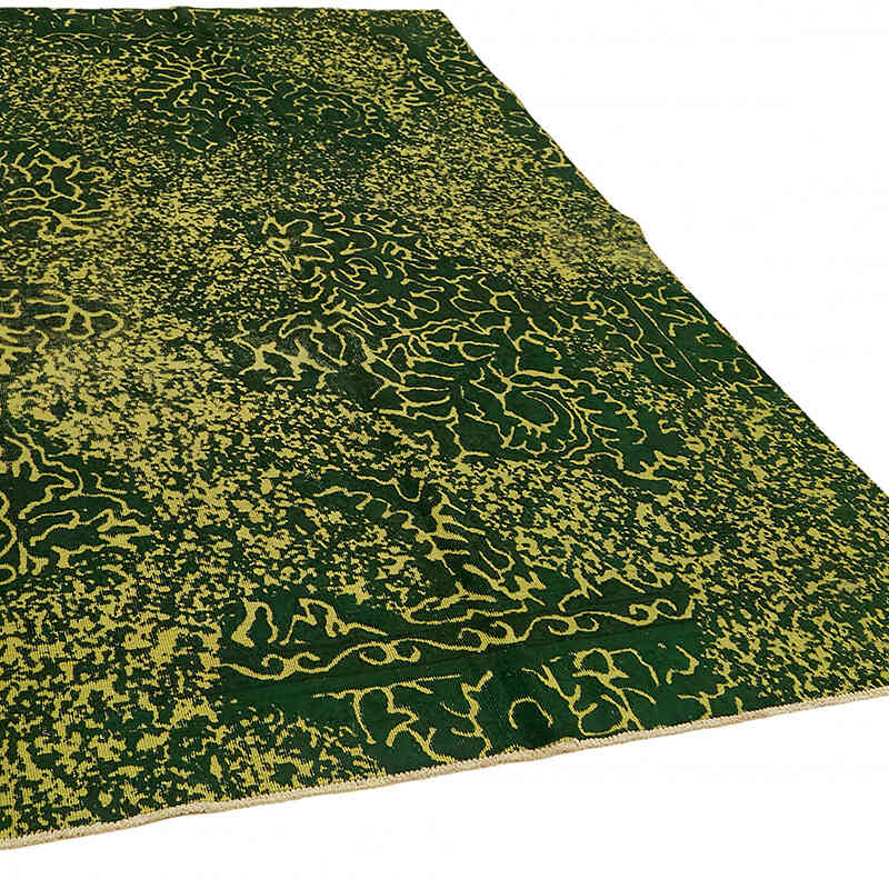 Over-dyed Vintage Hand-Knotted Oriental Rug - 5' 9" x 8' 10" (69" x 106") - K0067352