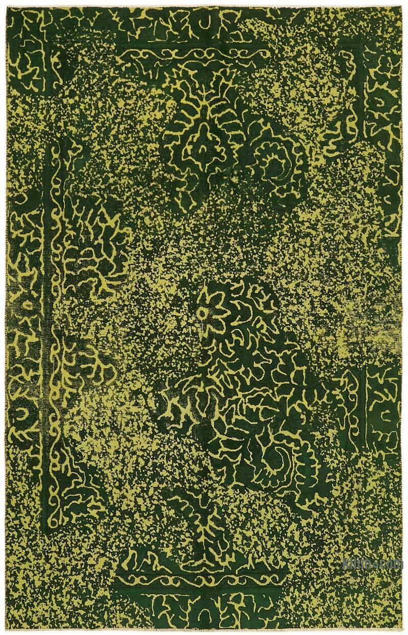 Over-dyed Vintage Hand-Knotted Oriental Rug - 5' 9" x 8' 10" (69" x 106") - K0067352