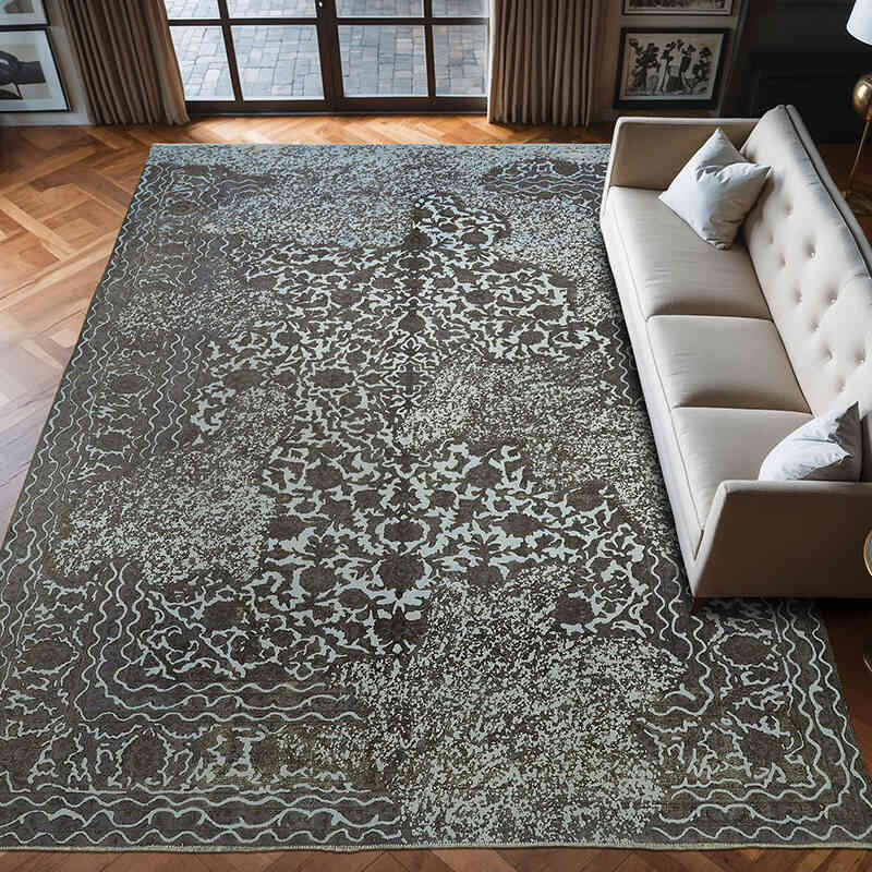 Alfombra Turca Vintage Sobre-teñida - 292 cm x 396 cm - K0067358