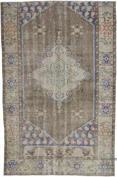 Vintage Turkish Hand-Knotted Rug - 5'  x 7' 7" (60" x 91")