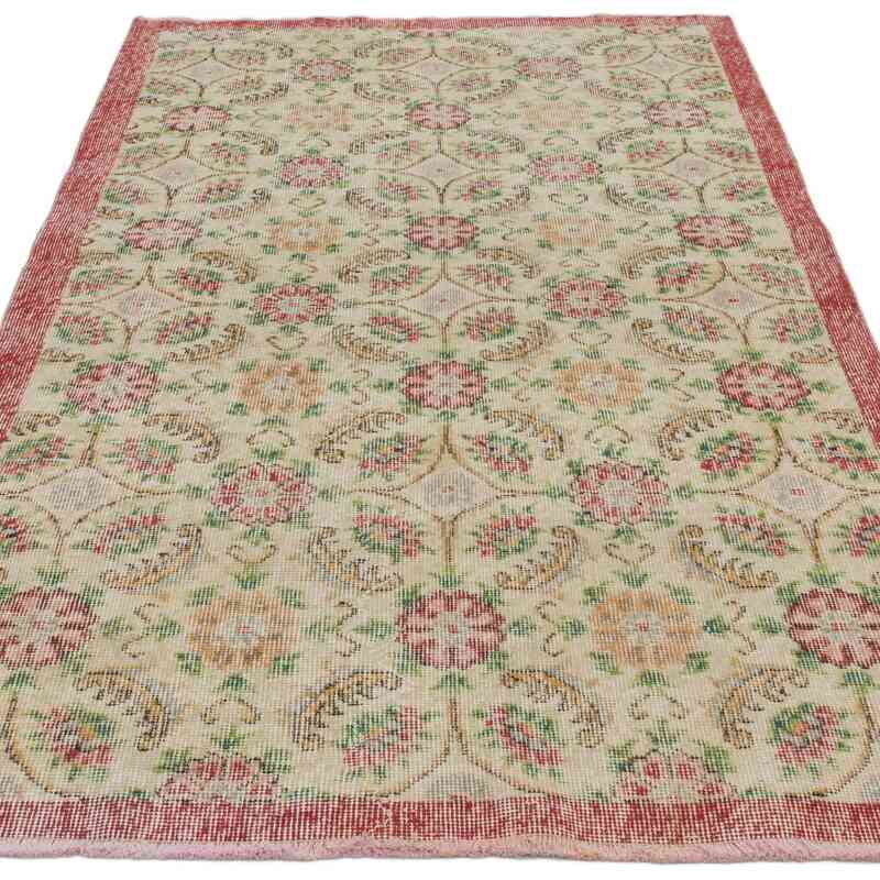 Vintage Turkish Hand-Knotted Rug - 3' 9" x 6' 11" (45" x 83") - K0067385