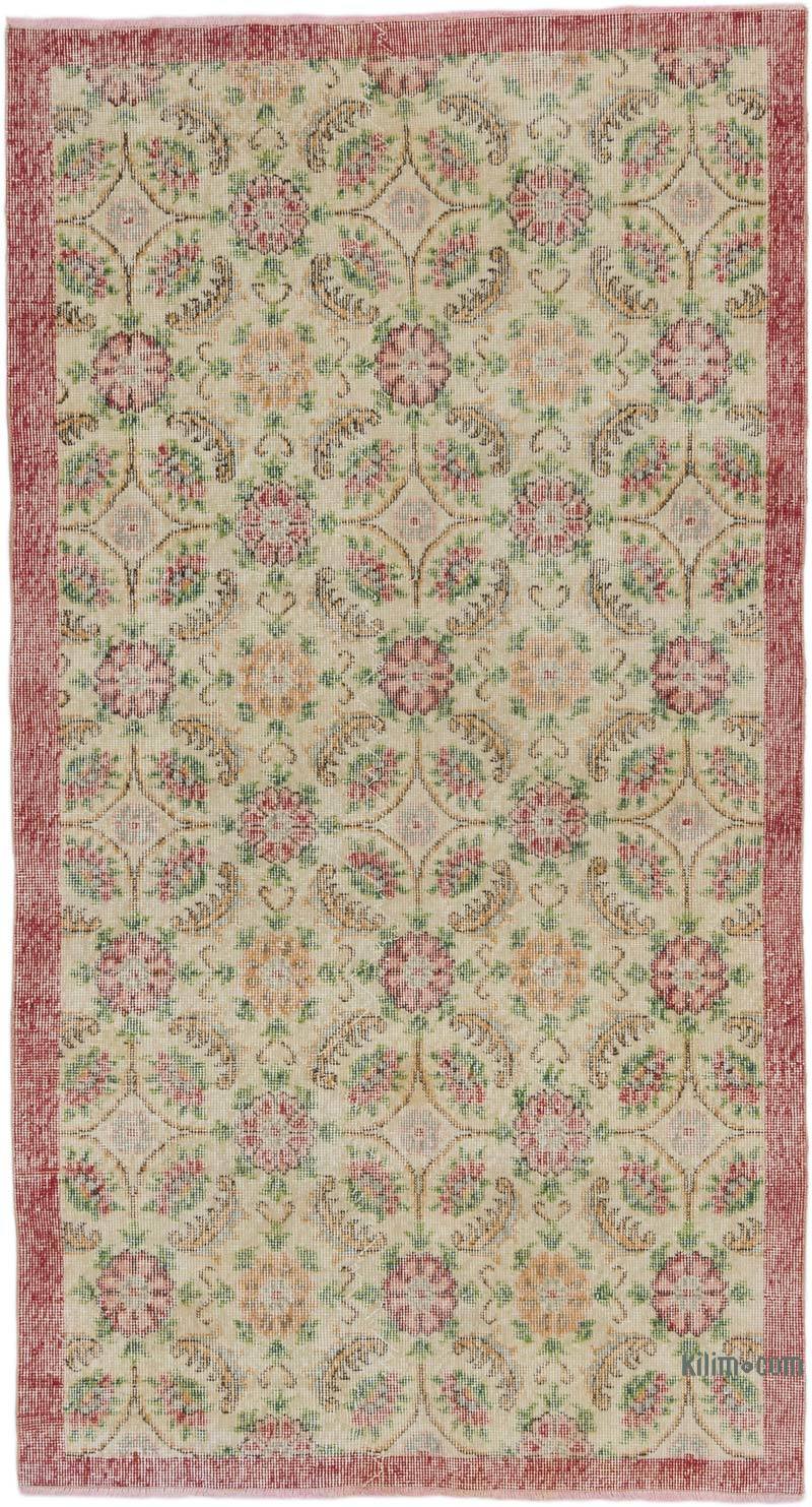 Vintage Turkish Hand-Knotted Rug - 3' 9" x 6' 11" (45" x 83") - K0067385