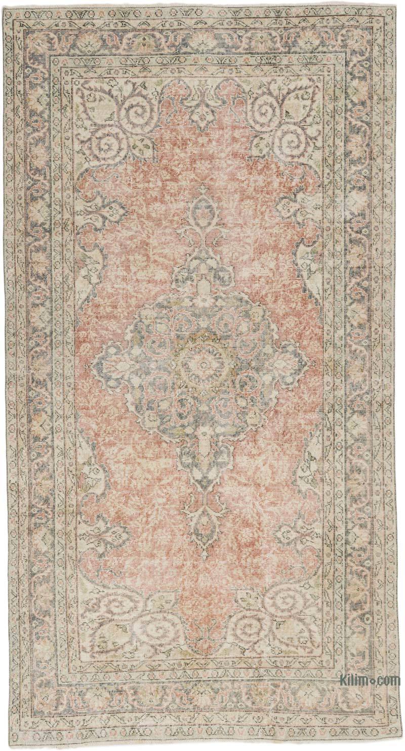 Vintage Turkish Hand-Knotted Rug - 5' 5" x 10' 2" (65" x 122") - K0067391