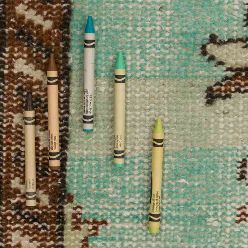 Alfombra Vintage Turca Anudada a Mano - 174 cm x 271 cm - K0067397