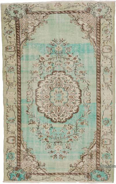 Vintage Turkish Hand-Knotted Rug - 5' 9" x 8' 11" (69" x 107")