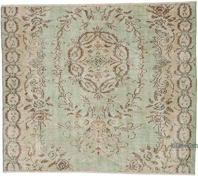 Vintage Turkish Hand-Knotted Rug - 5' 7" x 4' 9" (67" x 57")