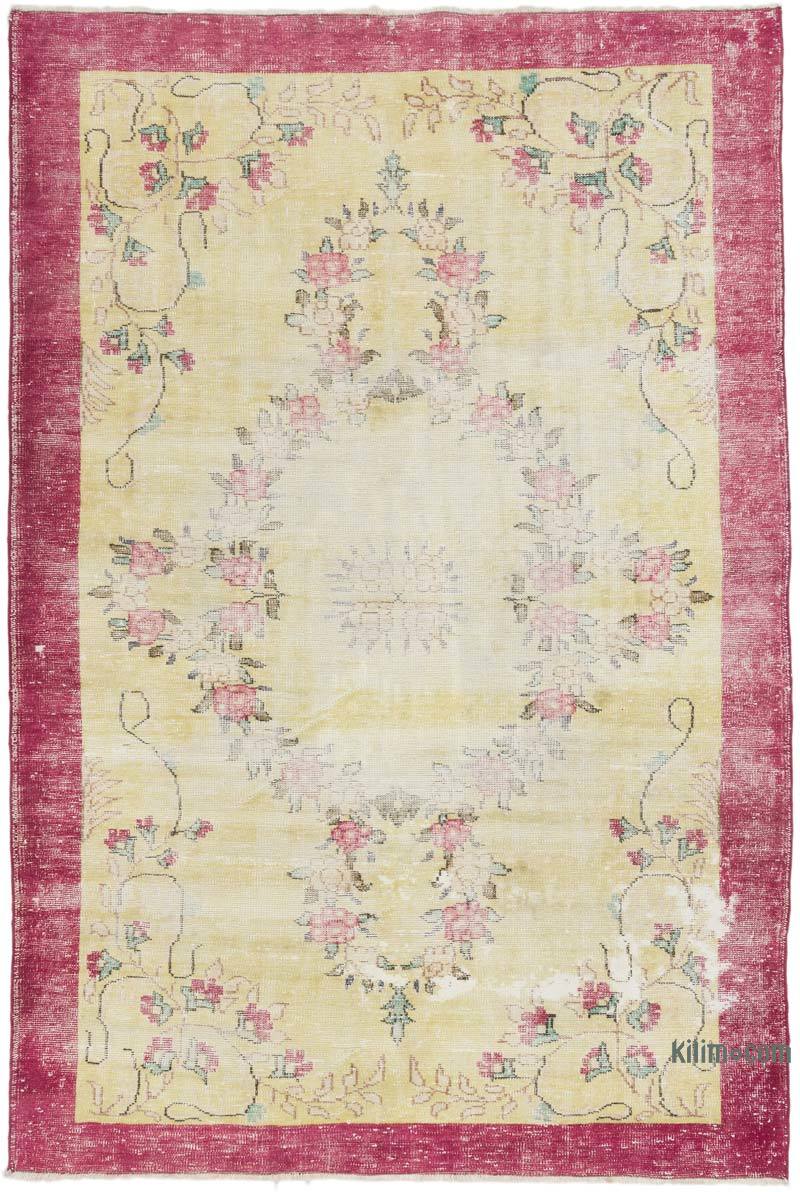 Vintage Turkish Hand-Knotted Rug - 5' 10" x 8' 8" (70" x 104") - K0067418