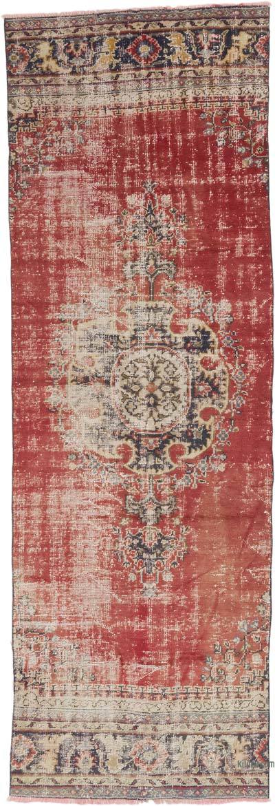 Vintage Turkish Hand-Knotted Rug - 3' 8" x 10' 11" (44" x 131")